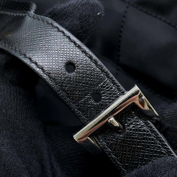 Prada Quilted Rucksack Backpack Nylon Black - Picture 13 of 16